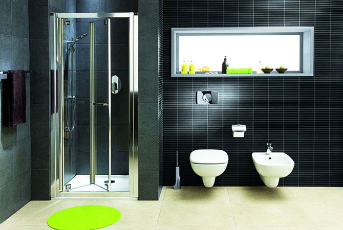 дизайн ванных комнат с кафельной плиткой