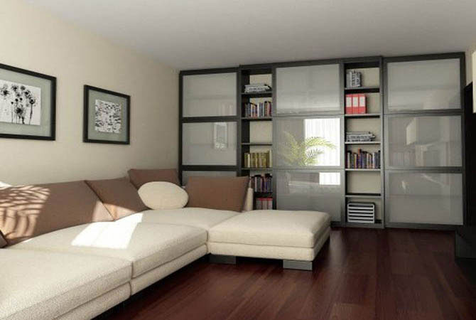 дизайн гостинной спальни малогобаритной квартиры